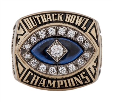 2003 Michigan Wolverines Outback Bowl Players Ring - Scott McClintock
